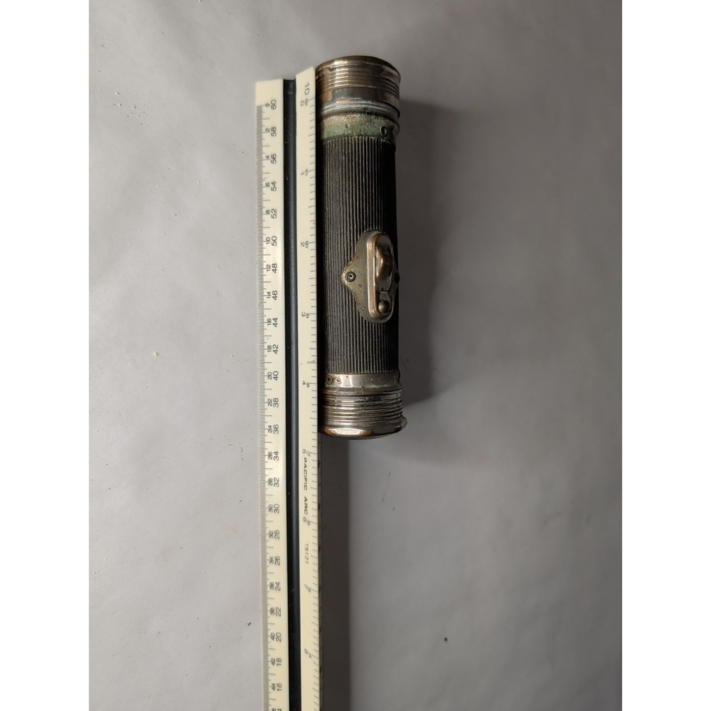 Vintage Franco Walleye Lens Antique 1900s Flashlight 5 1/2" USA Made Untested